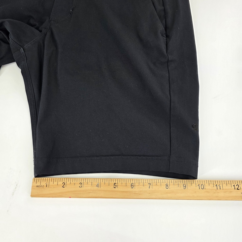 Lululemon ABC Short 9 Black Warpstreme Slim Fit Mens 32 Performance Golf Casual - Picture 8 of 9